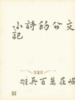 小诗的公交车日记