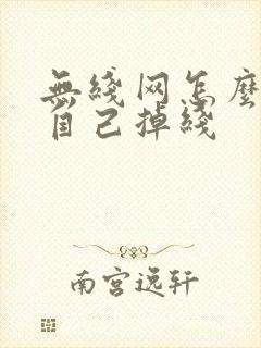 无线网怎么老是自己掉线封面