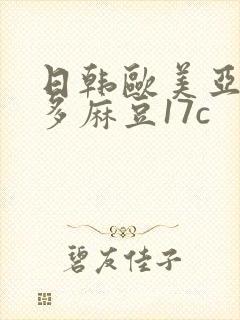 日韩欧美亚洲波多麻豆17c封面