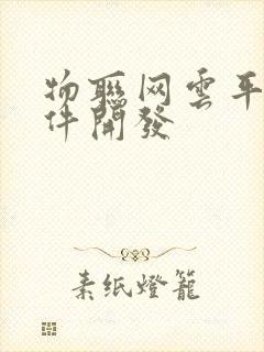 物联网云平台软件开发