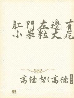 肛门左边有一片小米粒大疙瘩硬封面