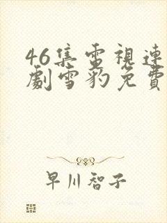 46集电视连续剧雪豹免费观看