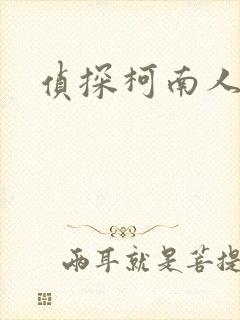 侦探柯南人物封面