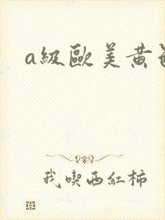 a级欧美黄色