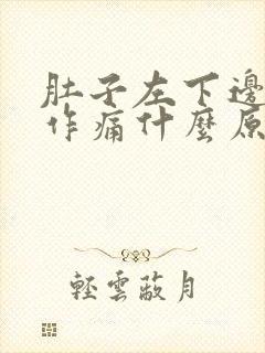 肚子左下边隐隐作痛什么原因女性还呕吐恶心