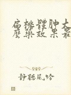 扁桃体肿大吃什么药效果最好