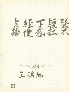 月经下腹坠痛有排便感拉不出