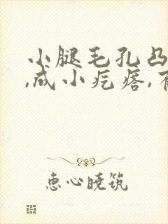 小腿毛孔凸起来,成小疙瘩,有点痒