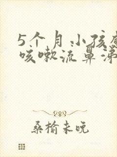 5个月小孩感冒咳嗽流鼻涕怎么办