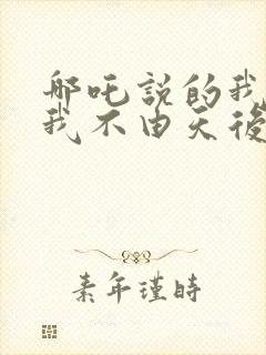 哪吒说的我命由我不由天后面一句是什么封面