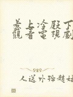 惹上冷殿下免费观看电视剧