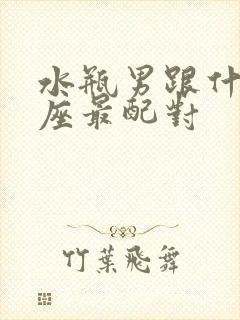 水瓶男跟什么星座最配对