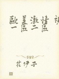 欧美激情 视频一区二区