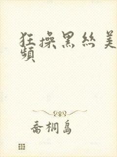 狂操黑丝美女视频