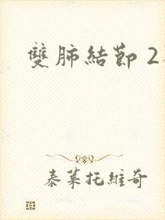 双肺结节 2类封面