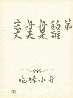 宋丹丹的第一任丈夫是谁