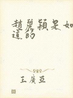 赵丽颖是如何出道的