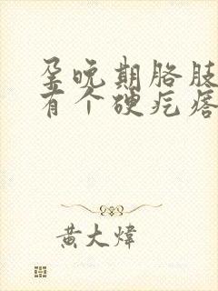 孕晚期胳肢窝下有个硬疙瘩是咋回事