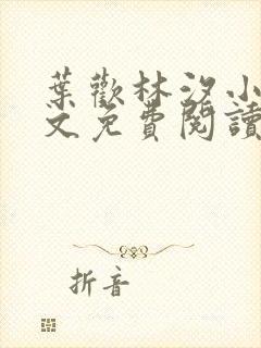 叶欢林汐小说全文免费阅读