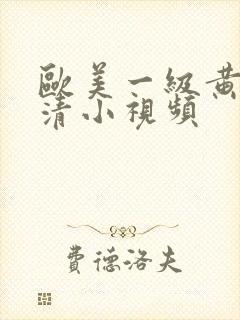 欧美一级黄色高清小视频封面