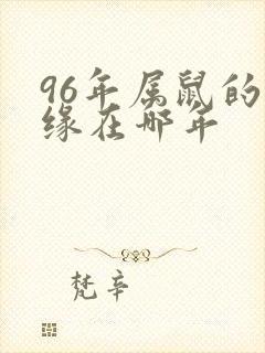 96年属鼠的姻缘在哪年