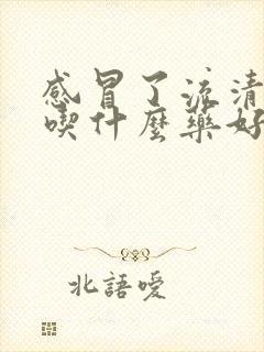 感冒了流清鼻涕吃什么药好得快