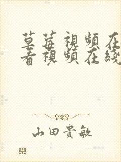 草莓视频在线观看视频在线观看入口封面