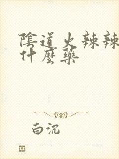 阴道火辣辣的用什么药