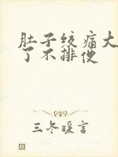 肚子绞痛大半天了不排便