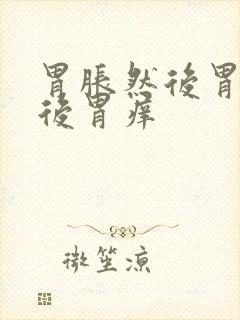 胃胀然后胃痛然后胃痒封面