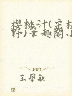 樱桃汁(宋枝江野)笔趣阁小说封面