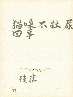 猫咪不拉尿怎么回事