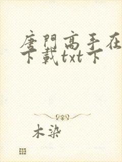 唐门高手在异世下载txt下