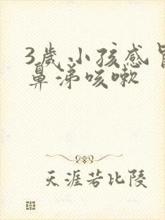 3岁小孩感冒流鼻涕咳嗽