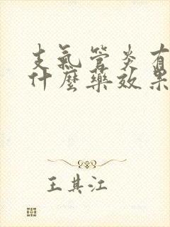 支气管炎有痰吃什么药效果好