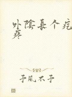 外阴长个疙瘩肿疼