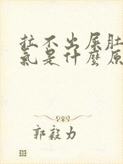 拉不出屎肚子胀气是什么原因封面