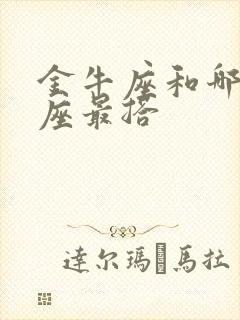 金牛座和哪个星座最搭