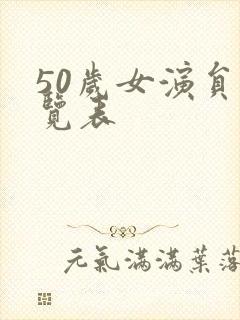 50岁女演员一览表