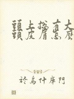 头上总有大块的头皮屑怎么回事封面