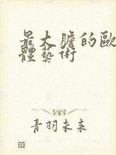 最大胆的欧美人体艺术封面