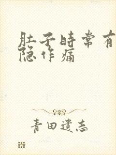 肚子时常有点隐隐作痛封面