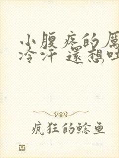 小腹疼的厉害冒冷汗 还想吐是怎么回事