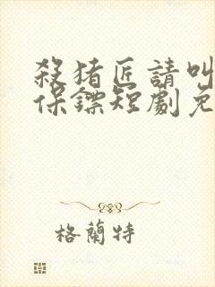 杀猪匠请叫我女保镖短剧免费观看