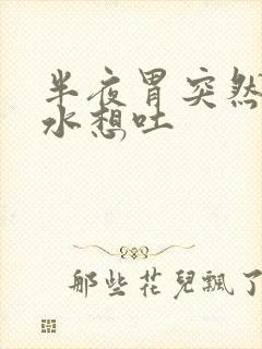 半夜胃突然冒酸水想吐