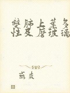 双肺上叶多发实性及磨玻璃微小结节封面