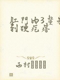 肛门内3厘米摸到硬疙瘩