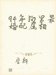 94年狗男最佳婚配属相封面