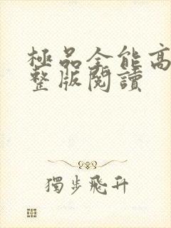 极品全能高手完整版阅读