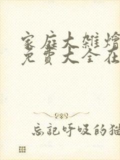 家庭大杂烩小说免费大全在线阅读封面